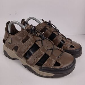 Ozark Trail Sandals Mens 7 Brown Closed Toe Outdoor Hiking Fisherman Trail Sport